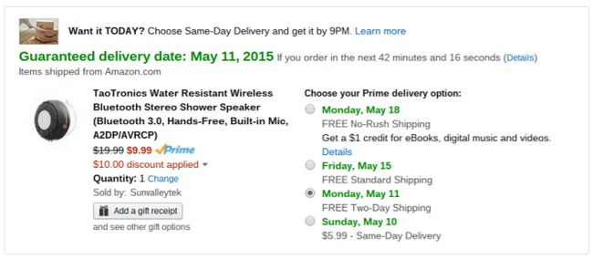Fotografía - [Offre Alerte] douche résistant à l'eau Bluetooth Speaker 9,99 $ sur Amazon Après 10 $ coupon de réduction